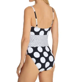 Bleu Rod Beattie Let's Get Dotty Plunge Mio One Piece Swimsuit D21793 -Allure Wear Shop bleu rod beattie bleu01 d21793 bs