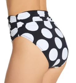 Bleu Rod Beattie Let's Get Dotty High Waist Shirred Swim Bottom D21924 -Allure Wear Shop bleu rod beattie bleu01 d21924 bs