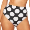 Bleu Rod Beattie Let's Get Dotty High Waist Shirred Swim Bottom D21924 -Allure Wear Shop bleu rod beattie bleu01 d21924 gs