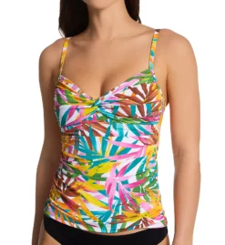 Bleu Rod Beattie Fantasy Island Twist Front Tankini Swim Top FI23457