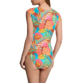 Bleu Rod Beattie The Heat Is On Cap Sleeve Mio One Piece Swimsuit HT23206 -Allure Wear Shop bleu rod beattie bleu01 ht23206 bs