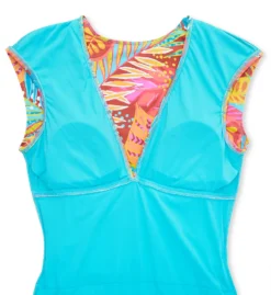 Bleu Rod Beattie The Heat Is On Cap Sleeve Mio One Piece Swimsuit HT23206 -Allure Wear Shop bleu rod beattie bleu01 ht23206 cs5
