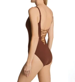 Bleu Rod Beattie Let's Get Knotty Lace Down One Piece Swimsuit KN22232 -Allure Wear Shop bleu rod beattie bleu01 kn22232 bs