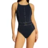 Bleu Rod Beattie A Fine Line Cross Back Mio One Piece Swimsuit L23230 -Allure Wear Shop bleu rod beattie bleu01 l23230 gs