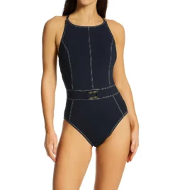 Bleu Rod Beattie A Fine Line Cross Back Mio One Piece Swimsuit L23230