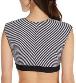 Bleu Rod Beattie Inside The Lines Tie Front Cap Sleeve Swim Top N21673 -Allure Wear Shop bleu rod beattie bleu01 n21673 bs