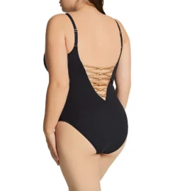 Bleu Rod Beattie Plus Size Let's Get Knotty Lace One Piece Swimsuit N22232X -Allure Wear Shop bleu rod beattie bleu01 n22232x bs