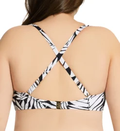 Bleu Rod Beattie Plus Size Urban Oasis Shirred Swim Top O22179X -Allure Wear Shop bleu rod beattie bleu01 o22179x cs1