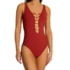 Bleu Rod Beattie Paradise Found Lace Down One Piece Swimsuit PF22226 -Allure Wear Shop bleu rod beattie bleu01 pf22226 gs