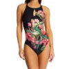 Bleu Rod Beattie Return To Rio High Neck Keyhole One Piece Swimsuit RR22204 -Allure Wear Shop bleu rod beattie bleu01 rr22204 gs
