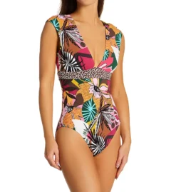 Bleu Rod Beattie Run Wild Cap Sleeve One Piece Swimsuit RW22767 -Allure Wear Shop bleu rod beattie bleu01 rw22767 fs