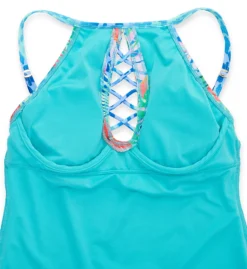 Bleu Rod Beattie Tropical Flight High Neck Tankini Swim Top TF23271 -Allure Wear Shop bleu rod beattie bleu01 tf23271 cs6