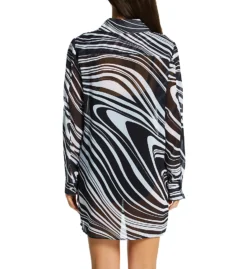 Bleu Rod Beattie New Wave Chiffon Shirt Coverup W23837 -Allure Wear Shop bleu rod beattie bleu01 w23837 bs