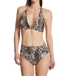 Bleu Rod Beattie Walk On The Wild Side Ring Halter Bikini Swim Top WS22107 -Allure Wear Shop bleu rod beattie bleu01 ws22107 cs1