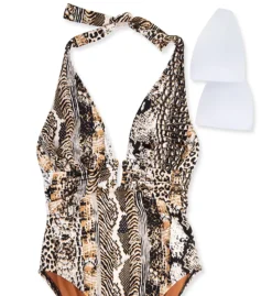 Bleu Rod Beattie Walk On The Wild Side Plunge One Piece Swimsuit WS22747 -Allure Wear Shop bleu rod beattie bleu01 ws22747 cs6