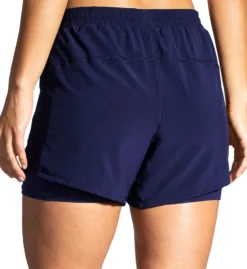 Brooks Moment 5 Inch 2-In-1 Short 221583 -Allure Wear Shop brooks movc01 221583 bs
