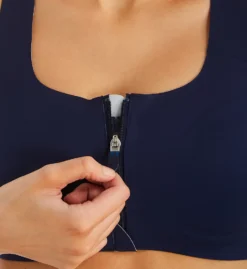 Brooks Dare Zip Front DriLayer Sports Bra 350075 -Allure Wear Shop brooks movc01 350075 cs1