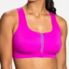 Brooks Dare Zip Front DriLayer Sports Bra 350075 -Allure Wear Shop brooks movc01 350075 gs