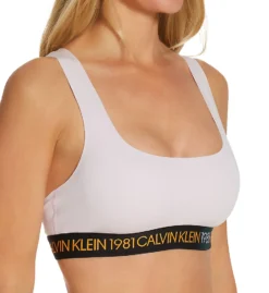 Calvin Klein 1981 Bold Cotton Unlined Bralette QF5577