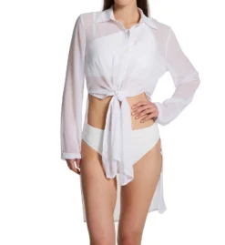 Carmen Marc Valvo Solids Convertible Front Tie Midi Cover Up C10864 -Allure Wear Shop carmen marc valvo cmv01 c10864 cs1