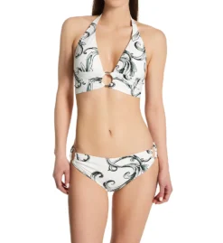 Carmen Marc Valvo Castello Scroll Ring Halter Bikini Swim Top C2G097 -Allure Wear Shop carmen marc valvo cmv01 c2g097 cs3