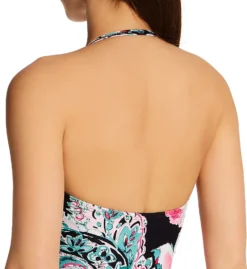 Carmen Marc Valvo Botancio Rosa Knot Bandeau One Piece Swimsuit C2H447 -Allure Wear Shop carmen marc valvo cmv01 c2h447 cs1