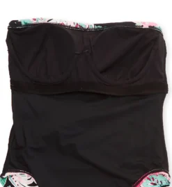 Carmen Marc Valvo Botancio Rosa Knot Bandeau One Piece Swimsuit C2H447 -Allure Wear Shop carmen marc valvo cmv01 c2h447 cs5