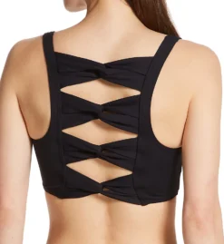 Carmen Marc Valvo Twisted Ties Square Neck Twist Back Crop Swim Top C66430 -Allure Wear Shop carmen marc valvo cmv01 c66430 bs