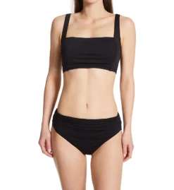 Carmen Marc Valvo Twisted Ties Square Neck Twist Back Crop Swim Top C66430 -Allure Wear Shop carmen marc valvo cmv01 c66430 cs1