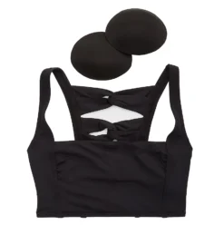 Carmen Marc Valvo Twisted Ties Square Neck Twist Back Crop Swim Top C66430 -Allure Wear Shop carmen marc valvo cmv01 c66430 cs6