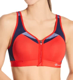 Champion Motion Control Front Zip Sports Bra B1525