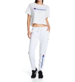 Champion Classic Script Logo Cropped T-Shirt W5950G -Allure Wear Shop champion chmp01 w5950g cs2