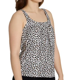 Coco Reef Cheetah Ultra Fit Bra Sized Tankini Swim Top U51685