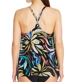 Coco Reef Retro Swirl Current Mesh Layer Tankini Swim Top U69035 -Allure Wear Shop coco reef coco01 u69035 bs