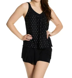 Coco Reef Metallic Dot Core V-Neck Tankini Swim Top U70382 -Allure Wear Shop coco reef coco01 u70382 cs1