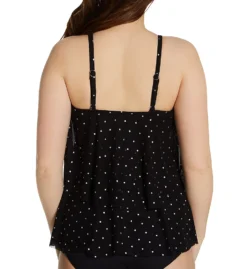 Coco Reef Metallic Dot True Mesh Layer Tankini Swim Top U70425 -Allure Wear Shop coco reef coco01 u70425 bs