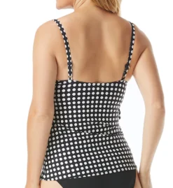 Coco Reef Riviera Dot Aura Ruffle Bra Sized Tankini Swim Top U78075 -Allure Wear Shop coco reef coco01 u78075 bs