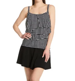 Coco Reef Riviera Dot Aura Ruffle Bra Sized Tankini Swim Top U78075 -Allure Wear Shop coco reef coco01 u78075 cs1