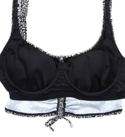 Coco Reef St. Tropez Leopard Knock Out Shirred Bikini Top U80461 -Allure Wear Shop coco reef coco01 u80461 cs5