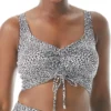 Coco Reef St. Tropez Leopard Knock Out Shirred Bikini Top U80461 -Allure Wear Shop coco reef coco01 u80461 gs