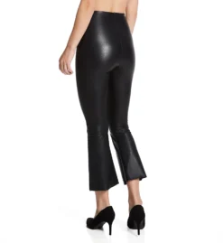 Commando Faux Leather Flare Cropped Pants SLG33 -Allure Wear Shop commando helo01 slg33 bs