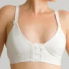 Cottonique Plus Latex Free Organic Cotton Front Close Bra W12227 -Allure Wear Shop cottonique cot01 w12227 gs