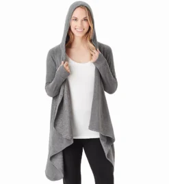 Cuddl Duds Fleecewear With Stretch Long Sleeve Hooded Wrap Up 8019665 -Allure Wear Shop cuddl duds cudd01 8019665 cs1