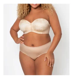 Curvy Couture Strapless Sensation 7-Way Uplift Bra 1211 -Allure Wear Shop curvy couture cuco01 1211 cs1