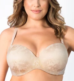 Curvy Couture Strapless Sensation 7-Way Uplift Bra 1211 -Allure Wear Shop curvy couture cuco01 1211 cs3