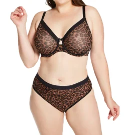 Curvy Couture Sheer Mesh Unlined Underwire Bra 1311 -Allure Wear Shop curvy couture cuco01 1311 cs1