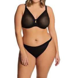 Curvy Couture Sheer Mesh Unlined Underwire Bra 1311 -Allure Wear Shop curvy couture cuco01 1311 cs4