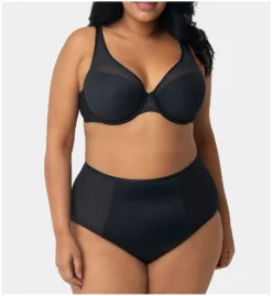 Curvy Couture Diamond Net High Apex Bra 1336 -Allure Wear Shop curvy couture cuco01 1336 cs2