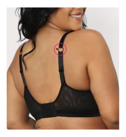 Curvy Couture Sheer Mesh Bralette 1355 -Allure Wear Shop curvy couture cuco01 1355 bs