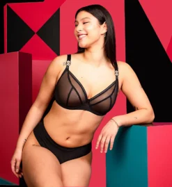 Curvy Kate Lifestyle Sheer Plunge Multi Part Cup Bra CK5711 -Allure Wear Shop curvy kate cuka01 ck5711 cs1